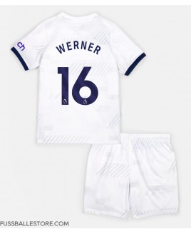 Günstige Tottenham Hotspur Timo Werner #16 Heimtrikotsatz Kinder 2023-24 Kurzarm (+ Kurze Hosen)